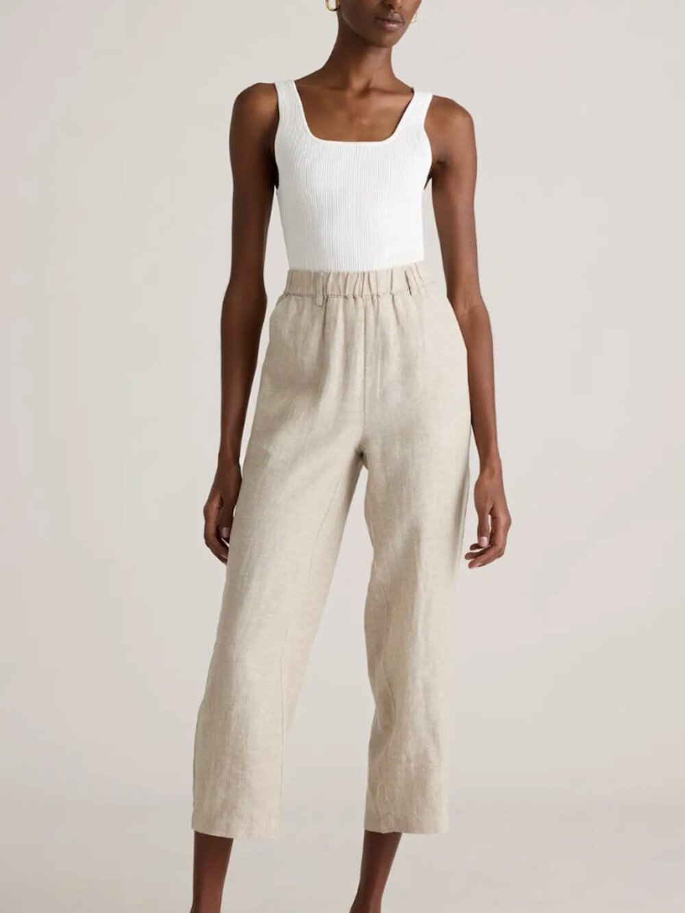 Quince 100% European Linen Pants in Flax
